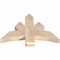 Ekena Millwork Alberta Smooth Timber Gable Bracket, Douglas Fir, 36"W x 24"H x 3 1/2"D x 5 1/2"F, 16/12 Pitch GBW036X24X0406ALB00SDF - alternate 4
